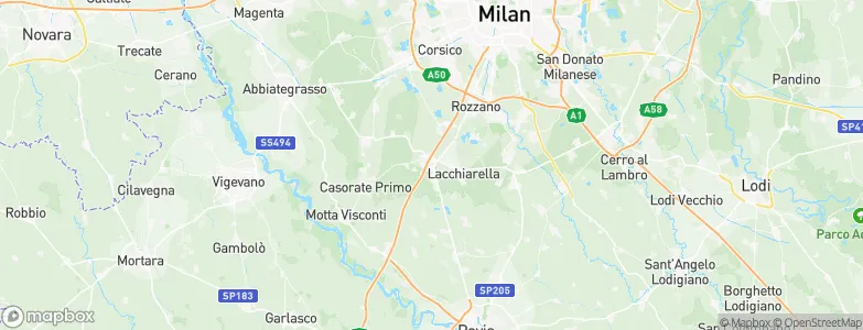 Binasco, Italy Map