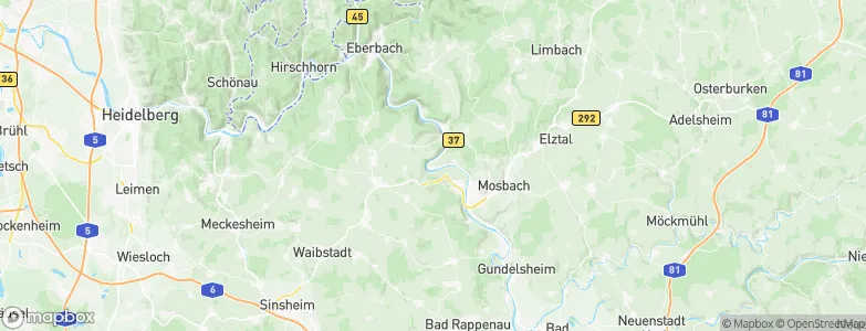 Binau, Germany Map