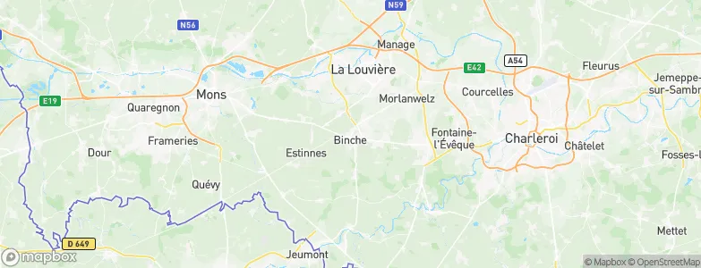 Binche, Belgium Map