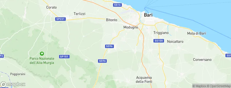 Binetto, Italy Map