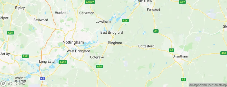 Bingham, United Kingdom Map