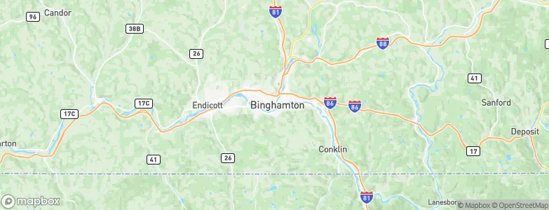 Binghamton, United States Map