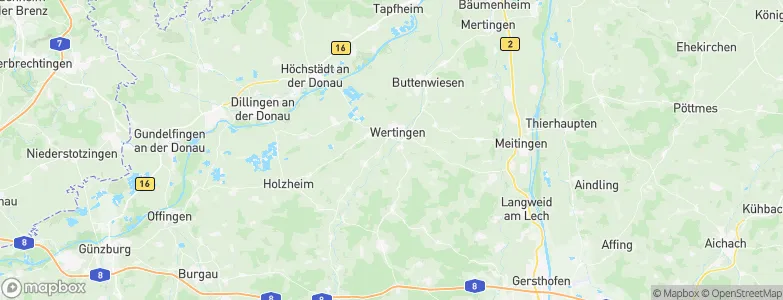 Binswangen, Germany Map
