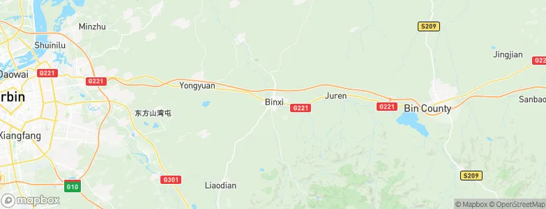 Binxi, China Map