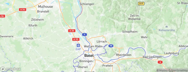 Binzen, Germany Map