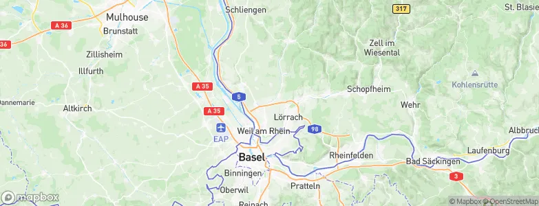 Binzen, Germany Map