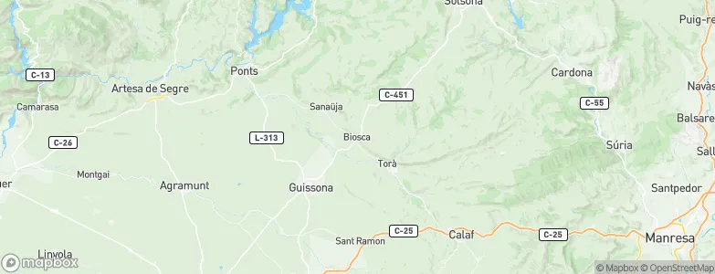 Biosca, Spain Map