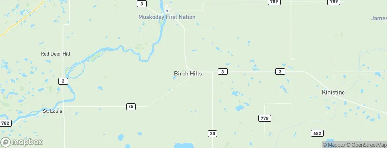 Birch Hills, Canada Map