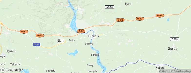 Birecik, Turkey Map