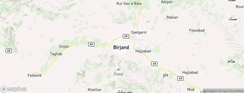 Birjand, Iran Map