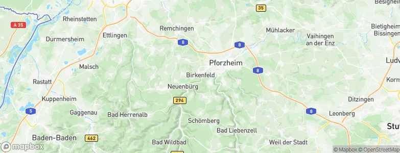 Birkenfeld, Germany Map