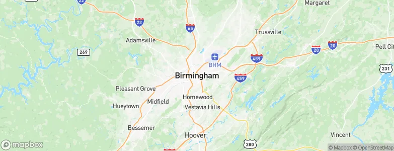 Birmingham, United States Map