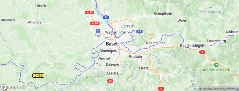 Birsfelden, Switzerland Map