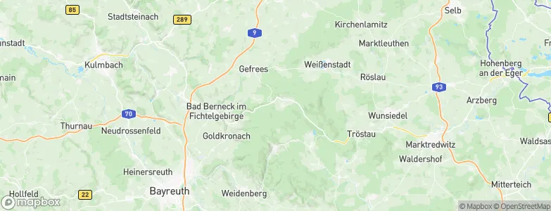 Bischofsgrün, Germany Map