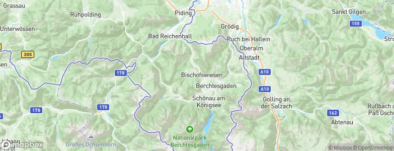 Bischofswiesen, Germany Map