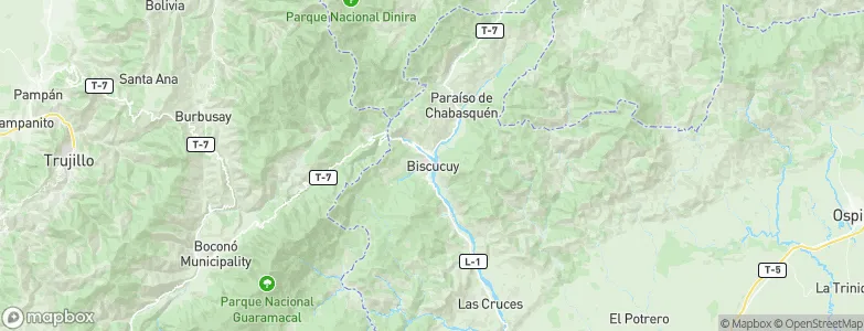 Biscucuy, Venezuela Map