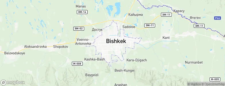 Bishkek, Kyrgyzstan Map