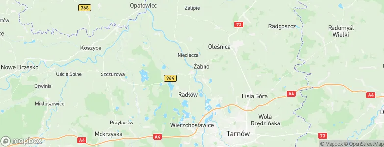 Biskupice Radłowskie, Poland Map