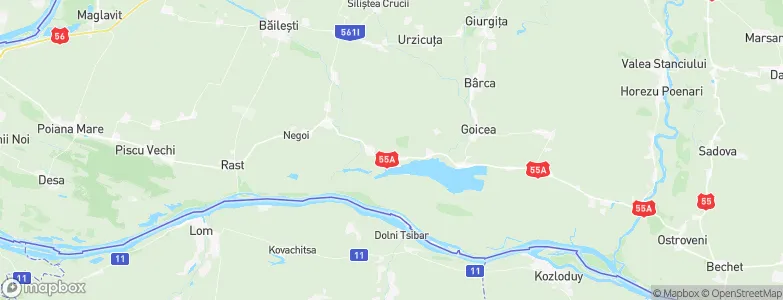 Bistreț, Romania Map