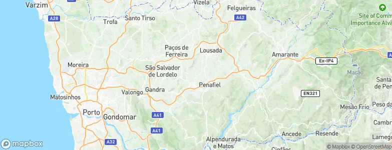 Bitarães, Portugal Map