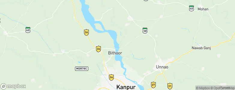 Bithūr, India Map