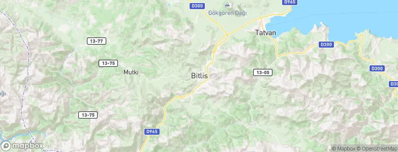 Bitlis, Turkey Map