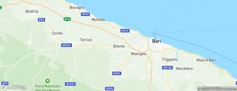 Bitonto, Italy Map