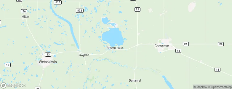 Bittern Lake, Canada Map