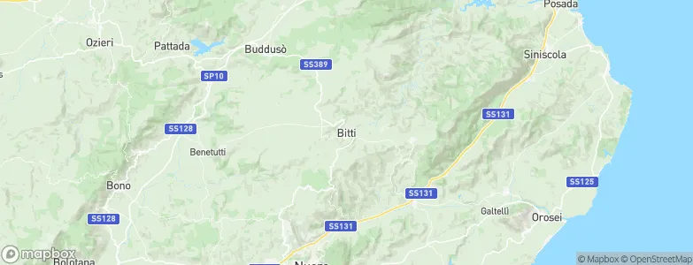 Bitti, Italy Map
