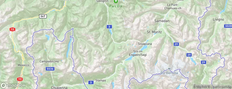 Bivio, Switzerland Map