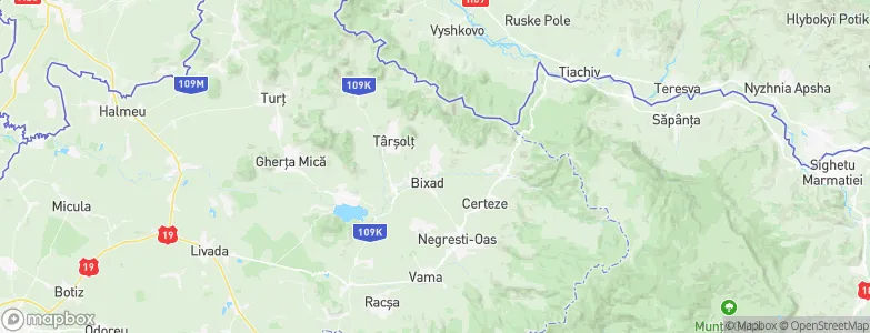 Bixad, Romania Map