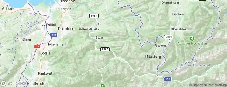 Bizau, Austria Map