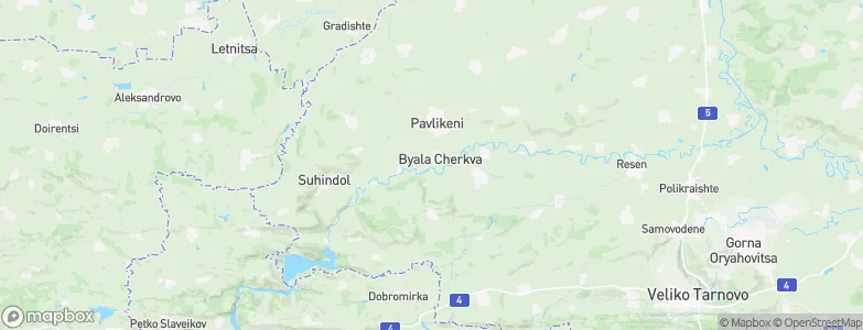 Bjala cherkva, Bulgaria Map