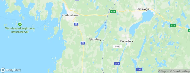 Björneborg, Sweden Map