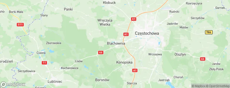 Blachownia, Poland Map