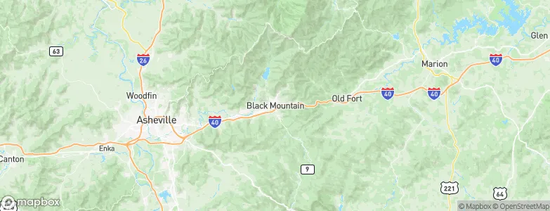 Black Mountain, United States Map