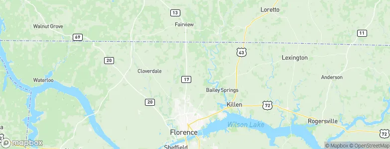 Blackburn, United States Map