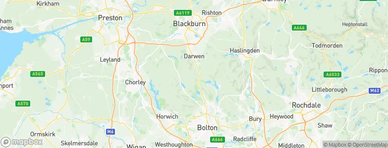 Blackburn with Darwen, United Kingdom Map