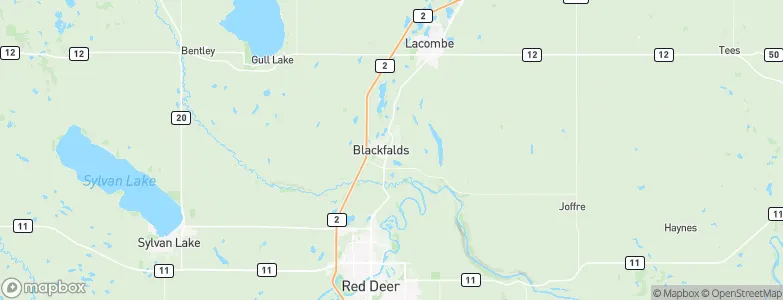 Blackfalds, Canada Map