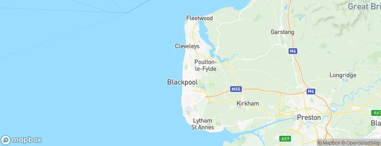 Blackpool, United Kingdom Map