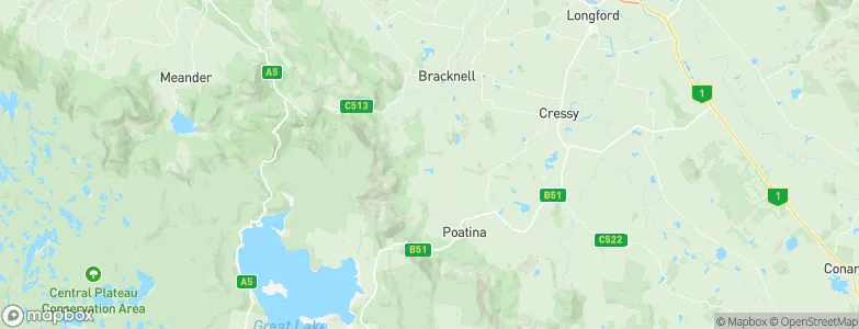 Blackwood Creek, Australia Map