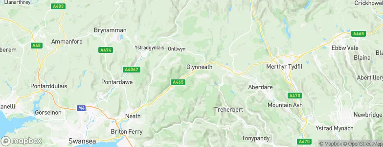 Blaengwrach, United Kingdom Map
