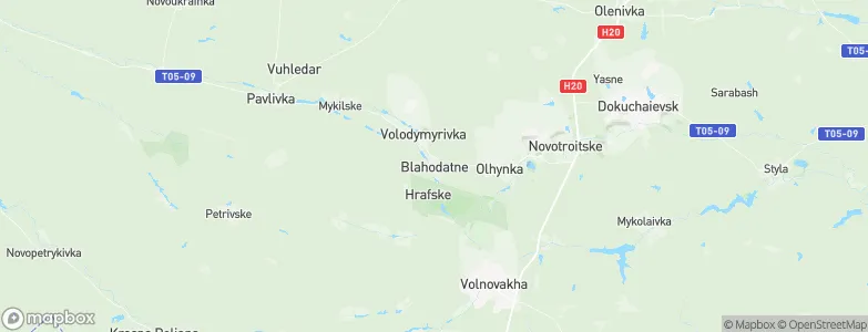 Blagodatnoye, Ukraine Map