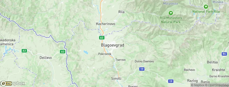 Blagoevgrad, Bulgaria Map