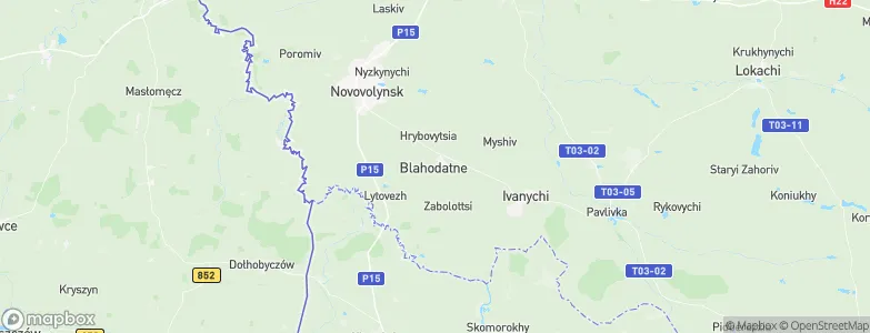 Blahodatne, Ukraine Map