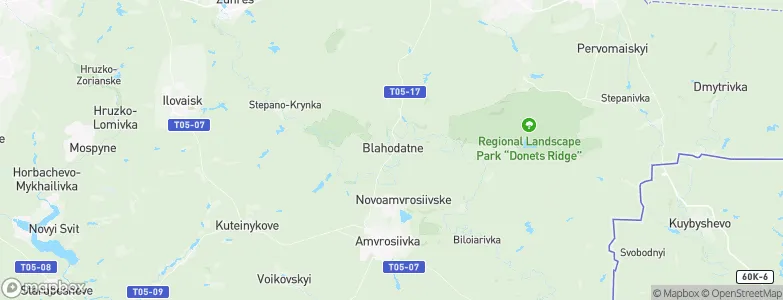 Blahodatne, Ukraine Map
