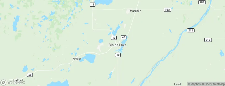 Blaine Lake, Canada Map