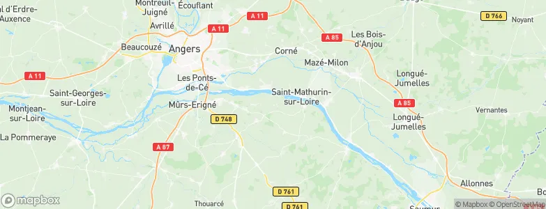 Blaison-Gohier, France Map