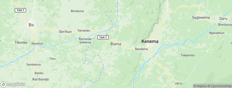 Blama, Sierra Leone Map