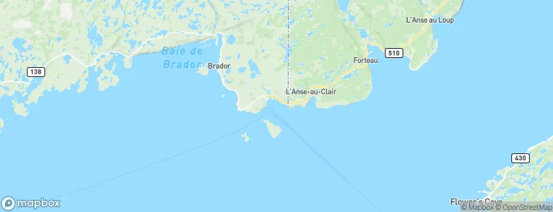 Blanc-Sablon, Canada Map
